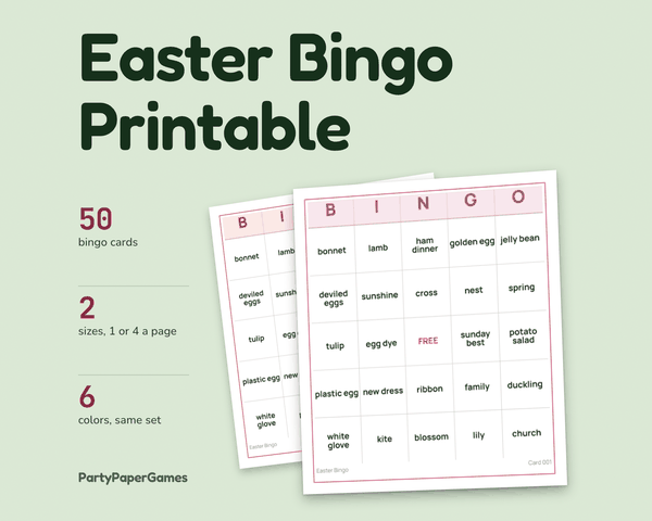 Easter Bingo, the listing cover