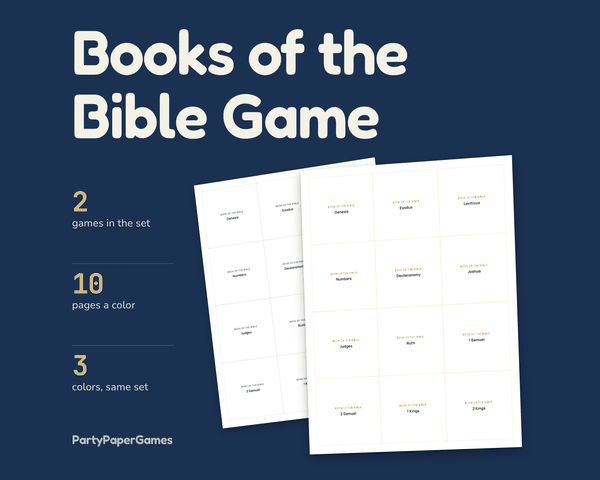 Books of the Bible Game, the listing cover