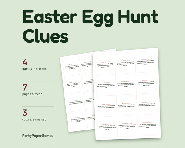 Easter Egg Hunt Clues, the listing cover