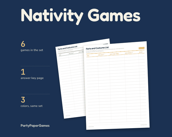 Nativity Games, the listing cover